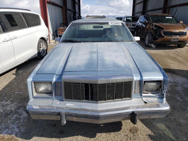 2C3BS52KXCR125083 - 1982 CHRYSLER CORDOBA BLUE photo 5