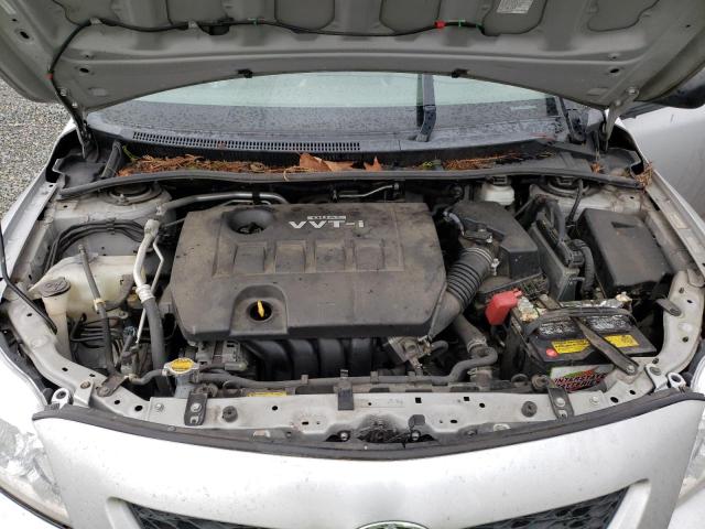 1NXBU40E39Z131988 - 2009 TOYOTA COROLLA BASE SILVER photo 11