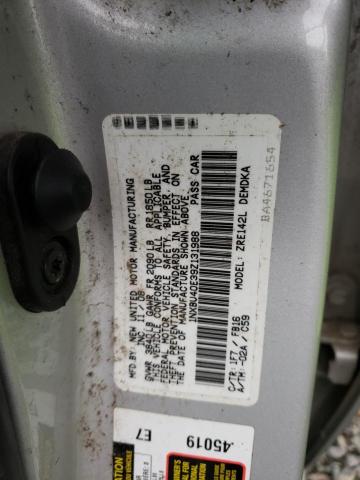 1NXBU40E39Z131988 - 2009 TOYOTA COROLLA BASE SILVER photo 12