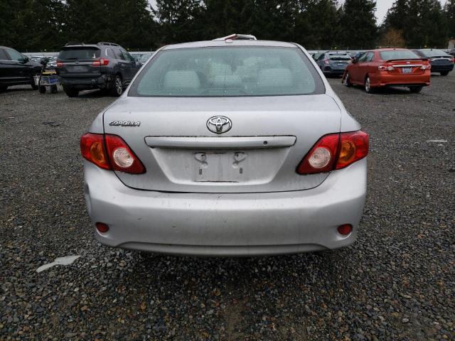 1NXBU40E39Z131988 - 2009 TOYOTA COROLLA BASE SILVER photo 6