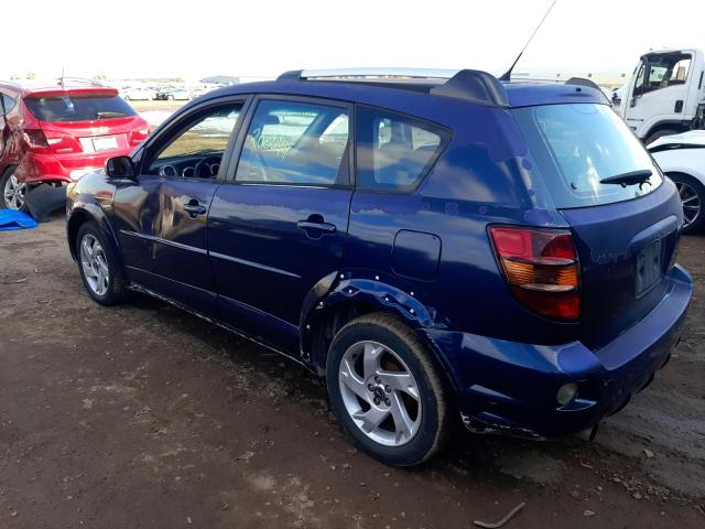 5Y2SL638X5Z478076 - 2005 PONTIAC VIBE BLUE photo 2