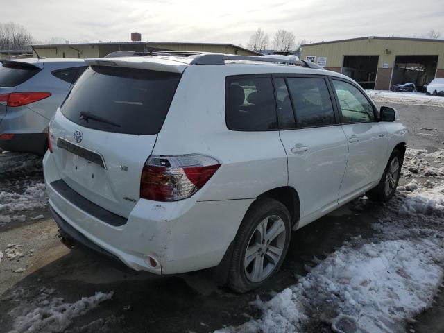 JTEES43A282109096 - 2008 TOYOTA HIGHLANDER SPORT WHITE photo 3