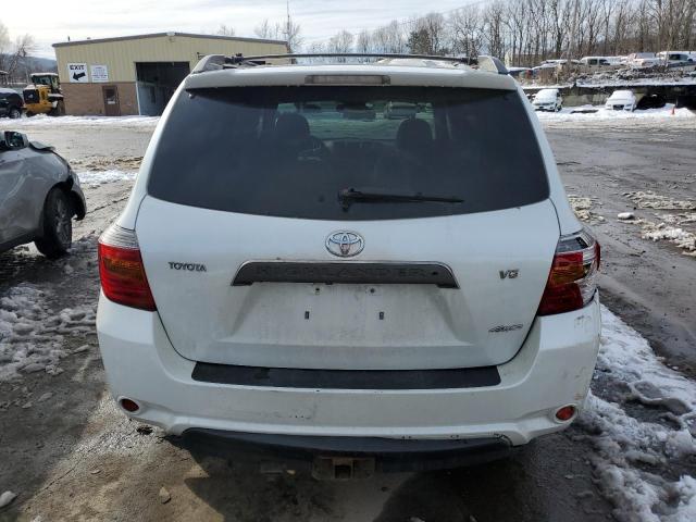 JTEES43A282109096 - 2008 TOYOTA HIGHLANDER SPORT WHITE photo 6