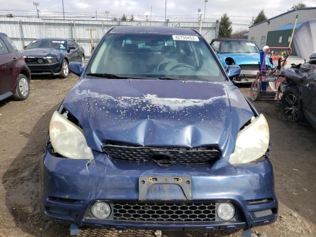 2T1KR32E23C036971 - 2003 TOYOTA COROLLA MA XR BLUE photo 5