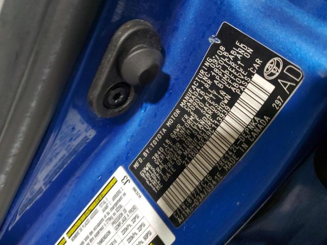 2T1BU40E89C113939 - 2009 TOYOTA COROLLA BASE BLUE photo 13