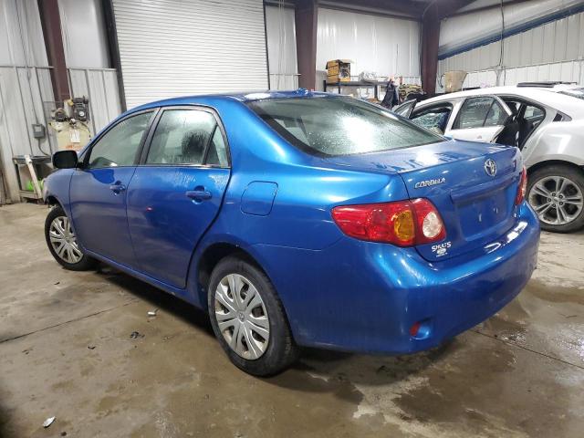 2T1BU40E89C113939 - 2009 TOYOTA COROLLA BASE BLUE photo 2
