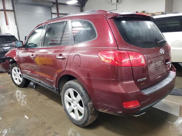 5NMSH13EX7H076060 - 2007 HYUNDAI SANTA FE SE BURGUNDY photo 2