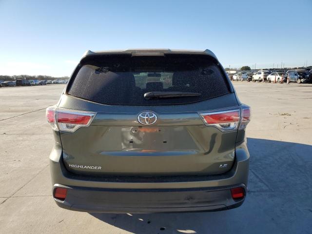 5TDZARFH6FS011726 - 2015 TOYOTA HIGHLANDER LE GREEN photo 6