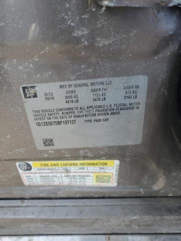 1G1ZE5E75BF197137 - 2011 CHEVROLET MALIBU LTZ GRAY photo 13