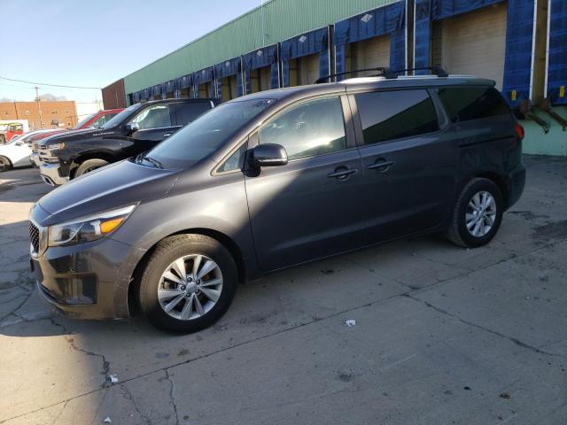 KNDMB5C18H6244145 - 2017 KIA SEDONA LX GRAY photo 1