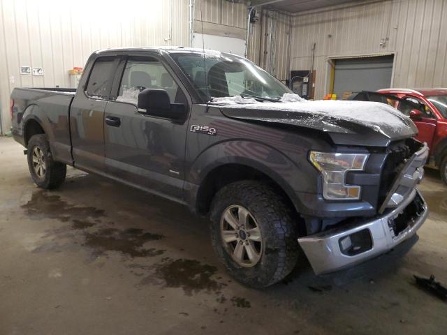 1FTEX1EP4FFB53516 - 2015 FORD F150 SUPER CAB GRAY photo 4