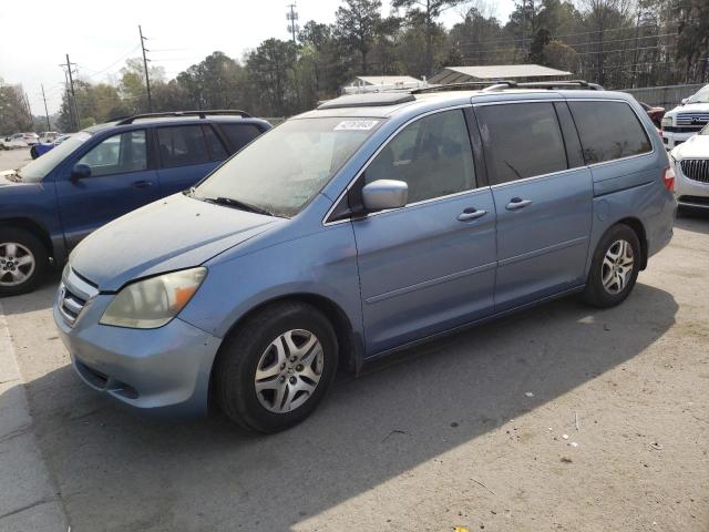 5FNRL38636B124024 - 2006 HONDA ODYSSEY EXL BLUE photo 1