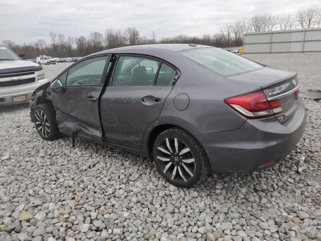 19XFB2F99FE063555 - 2015 HONDA CIVIC EXL GRAY photo 2