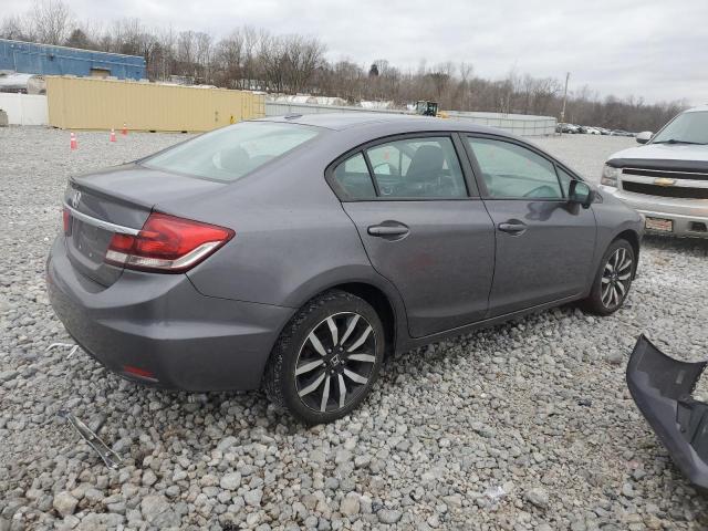 19XFB2F99FE063555 - 2015 HONDA CIVIC EXL ნაცრისფერი ფოტო 3