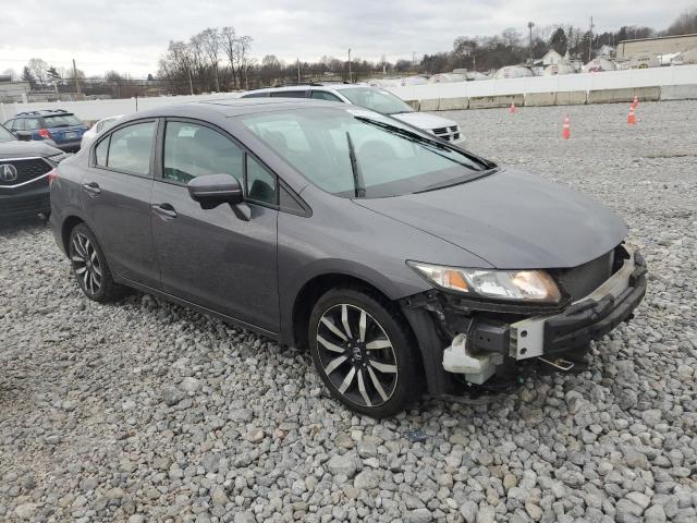 19XFB2F99FE063555 - 2015 HONDA CIVIC EXL ნაცრისფერი ფოტო 4