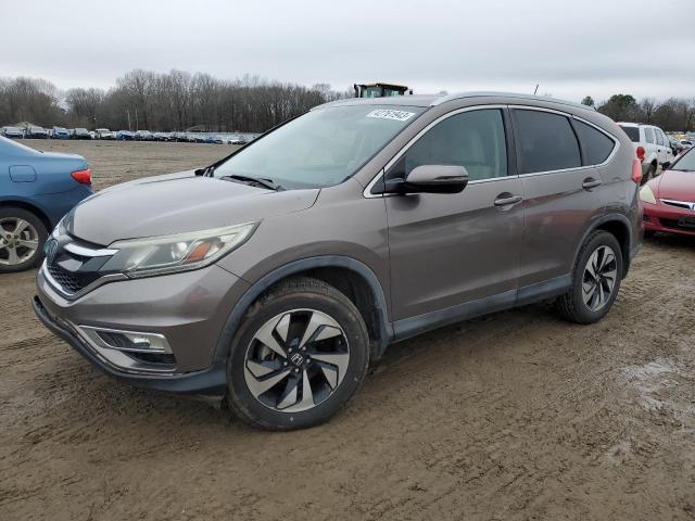 5J6RM3H97FL022210 - 2015 HONDA CR-V TOURING GRAY photo 1