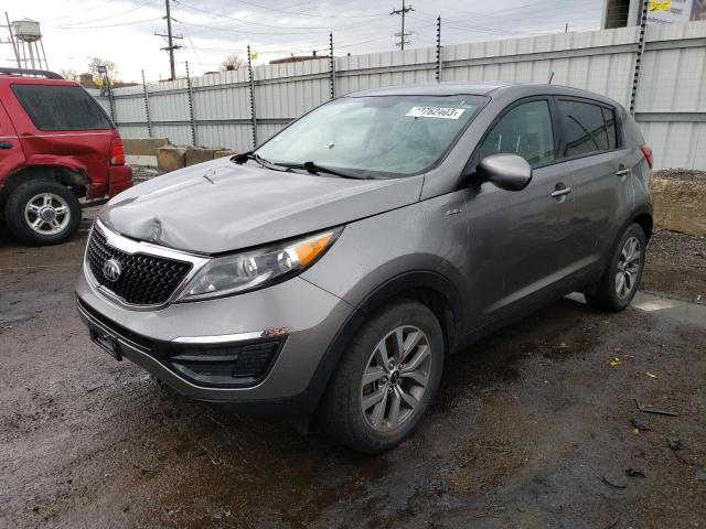 KNDPBCACXF7790233 - 2015 KIA SPORTAGE L SILVER photo 1