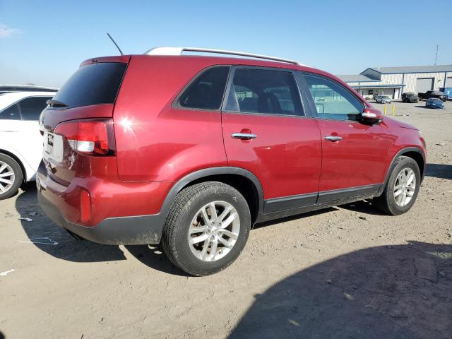 5XYKT4A6XFG647244 - 2015 KIA SORENTO LX RED photo 3