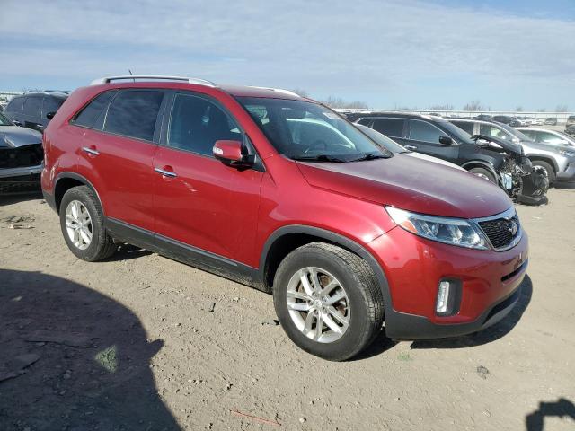 5XYKT4A6XFG647244 - 2015 KIA SORENTO LX RED photo 4