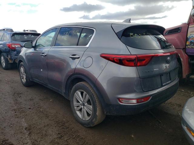 KNDPM3AC0H7245607 - 2017 KIA SPORTAGE LX GRAY photo 2