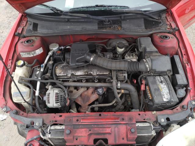 1G1JC524917293035 - 2001 CHEVROLET CAVALIER BASE RED photo 11