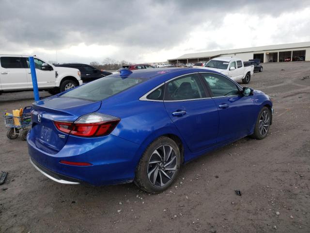 19XZE4F95KE028005 - 2019 HONDA INSIGHT TOURING BLUE photo 3