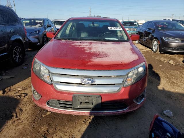 3FAHP0JG7AR322667 - 2010 FORD FUSION SEL RED photo 5