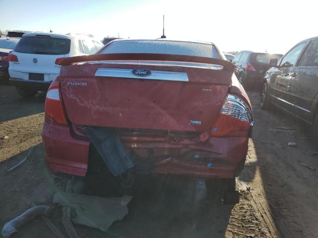 3FAHP0JG7AR322667 - 2010 FORD FUSION SEL RED photo 6