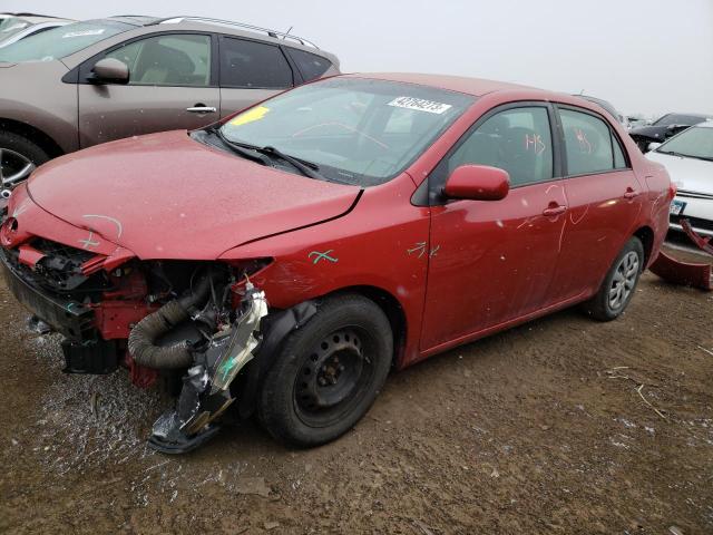 2T1BU4EE1BC557243 - 2011 TOYOTA COROLLA BASE RED photo 1