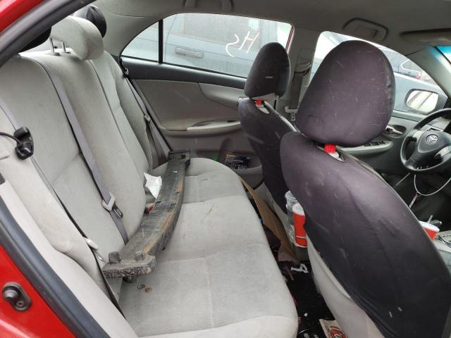 2T1BU4EE1BC557243 - 2011 TOYOTA COROLLA BASE RED photo 10