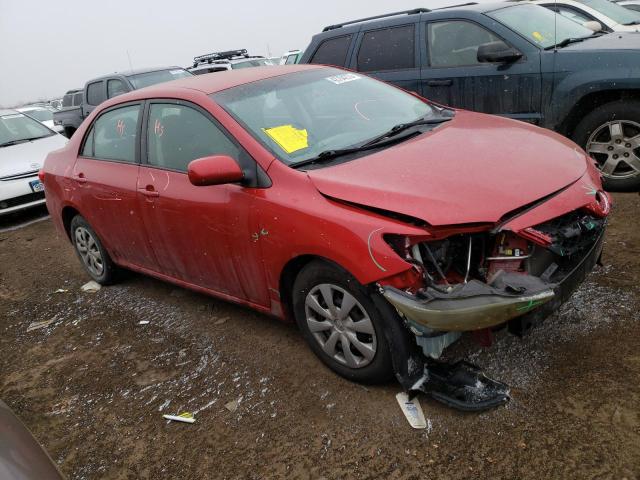 2T1BU4EE1BC557243 - 2011 TOYOTA COROLLA BASE RED photo 4