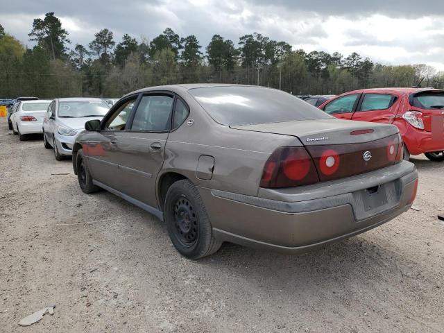 2G1WF52E229277877 - 2002 CHEVROLET IMPALA BROWN photo 2