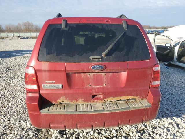 1FMCU9D74BKB29407 - 2011 FORD ESCAPE XLT RED photo 6