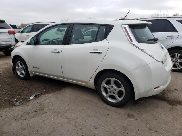 1N4AZ0CP6FC300321 - 2015 NISSAN LEAF S WHITE photo 2