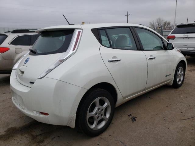 1N4AZ0CP6FC300321 - 2015 NISSAN LEAF S WHITE photo 3