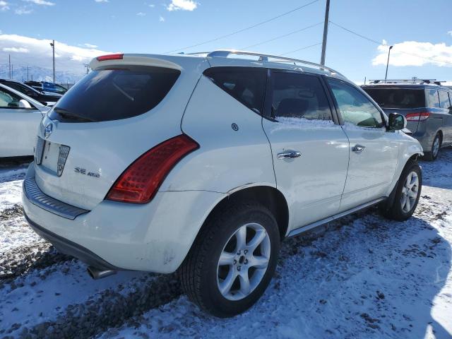 JN8AZ08W36W513028 - 2006 NISSAN MURANO SL WHITE photo 3