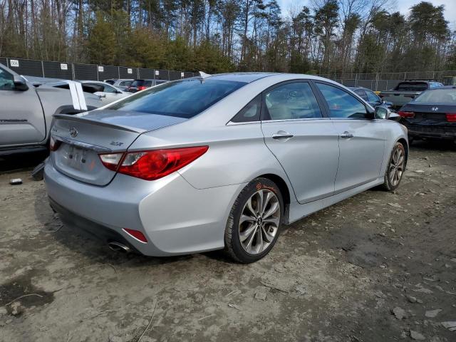 5NPEC4AB9EH884762 - 2014 HYUNDAI SONATA SE SILVER photo 3