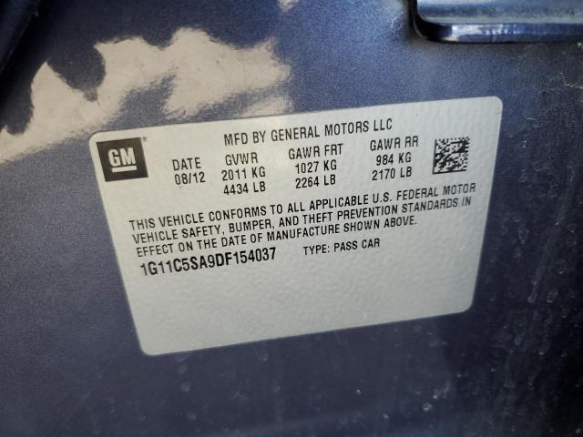 1G11C5SA9DF154037 - 2013 CHEVROLET MALIBU 1LT 蓝色 照片 12