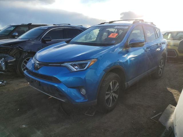 JTMRFREV7JJ727565 - 2018 TOYOTA RAV4 ADVENTURE BLUE photo 1