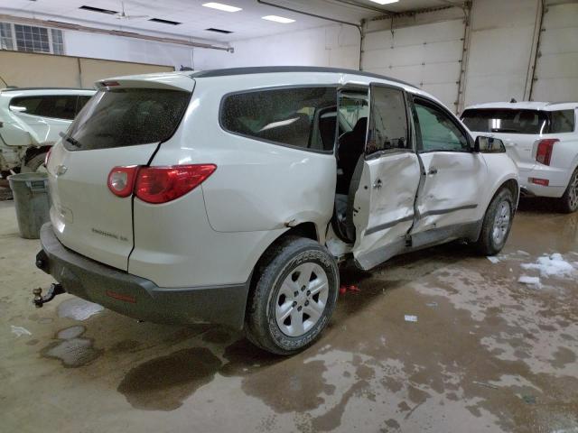 1GNKREED6CJ403462 - 2012 CHEVROLET TRAVERSE LS WHITE photo 3