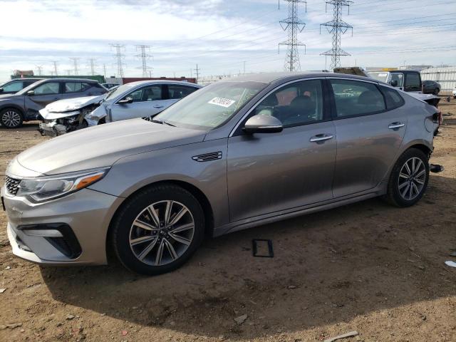 5XXGU4L12KG304026 - 2019 KIA OPTIMA EX GRAY photo 1