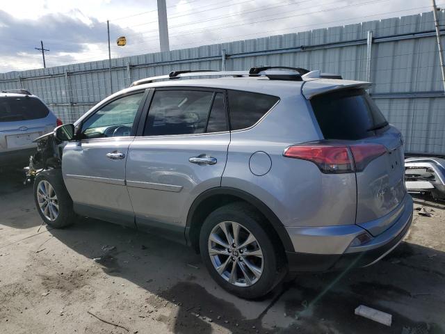 JTMDJREV6JD189643 - 2018 TOYOTA RAV4 HV LIMITED SILVER photo 2