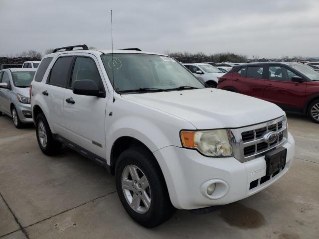 1FMCU49H78KE43341 - 2008 FORD ESCAPE HEV WHITE photo 4