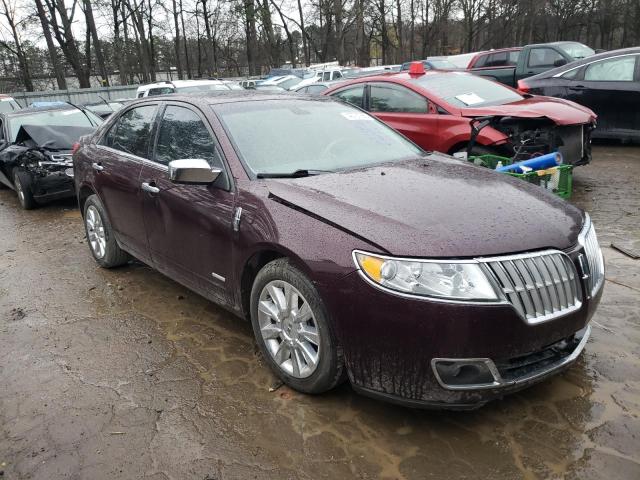 3LNDL2L37CR820697 - 2012 LINCOLN MKZ HYBRID BURGUNDY photo 4