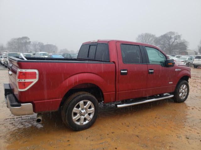 1FTFW1CT5DKF90422 - 2013 FORD F150 SUPERCREW RED photo 3