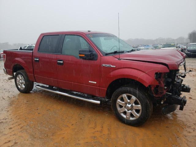 1FTFW1CT5DKF90422 - 2013 FORD F150 SUPERCREW RED photo 4