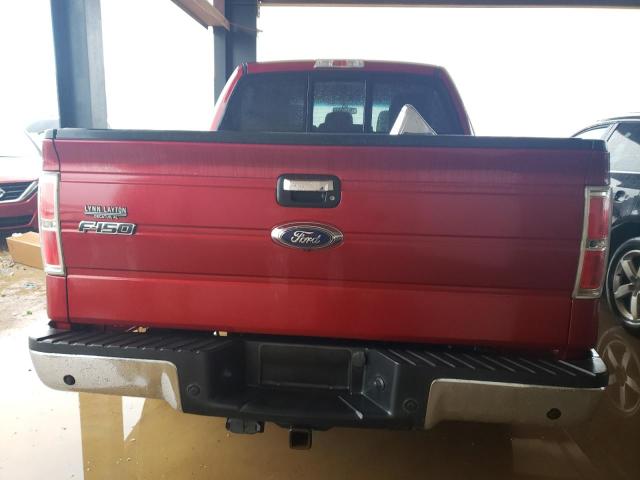 1FTFW1CT5DKF90422 - 2013 FORD F150 SUPERCREW RED photo 6