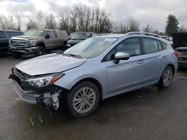 4S3GTAD65J3723482 - 2018 SUBARU IMPREZA PREMIUM PLUS SILVER photo 1