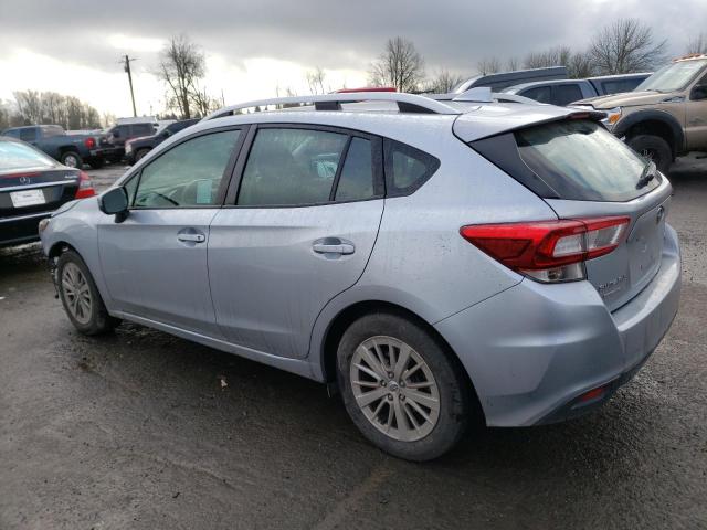 4S3GTAD65J3723482 - 2018 SUBARU IMPREZA PREMIUM PLUS SILVER photo 2