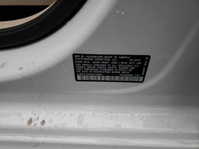1VWDT7A34HC015098 - 2017 VOLKSWAGEN PASSAT R-LINE Ağ foto 13